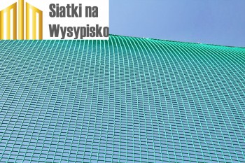 Osłonowa siatka na wysypisko śmieci